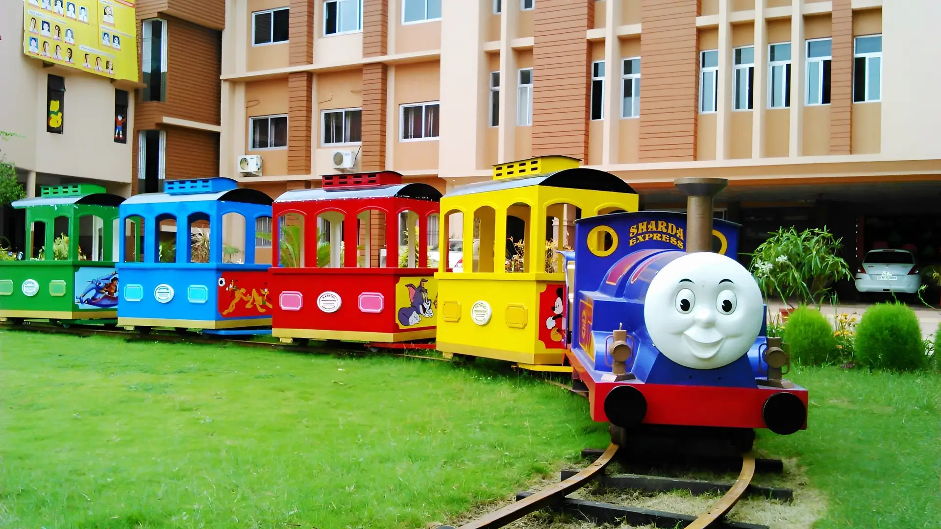 Sharda Vidyalaya Toy Train Installation — Bhilai, Chhattisgarh